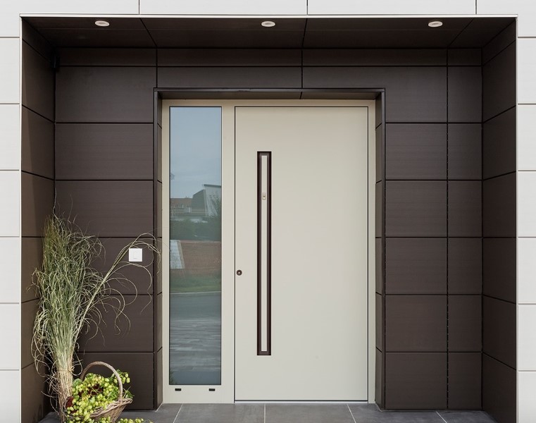 Aluminum front house doors